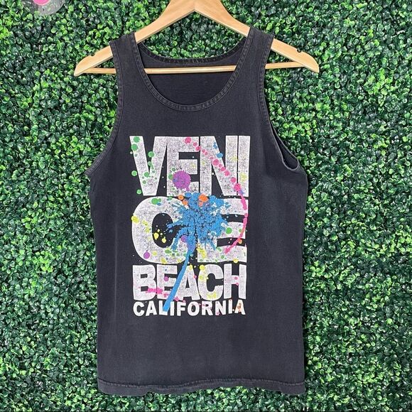 Venice Beach Paint Splatter Tank Sz Small - Picture 1 of 5